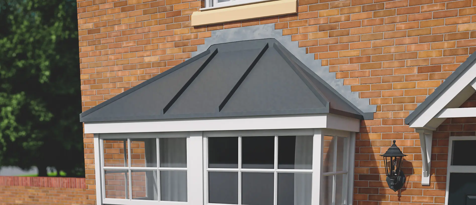 GRP Pitched Bay Window Roof