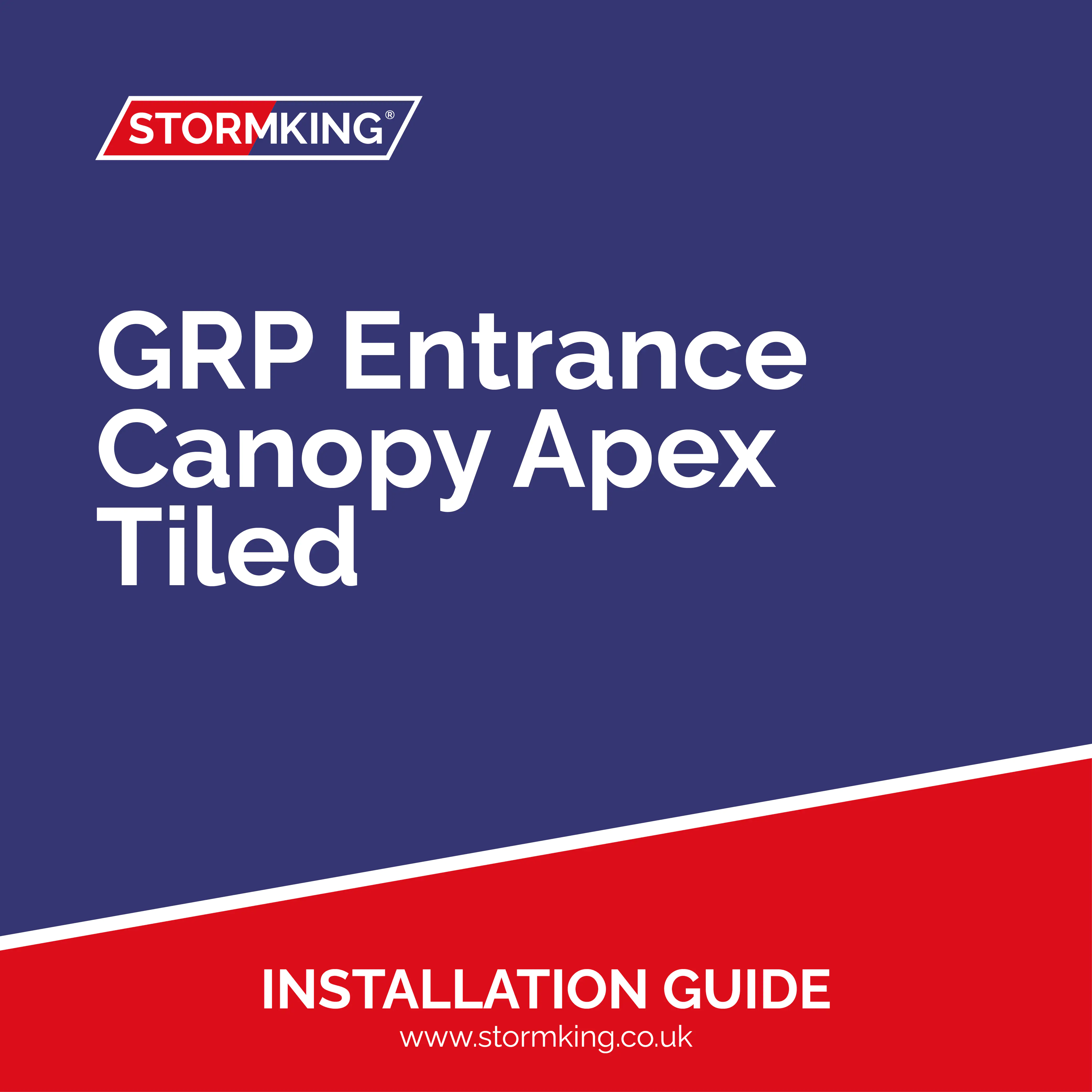 GRP Entrance Canopy Apex - Tiled